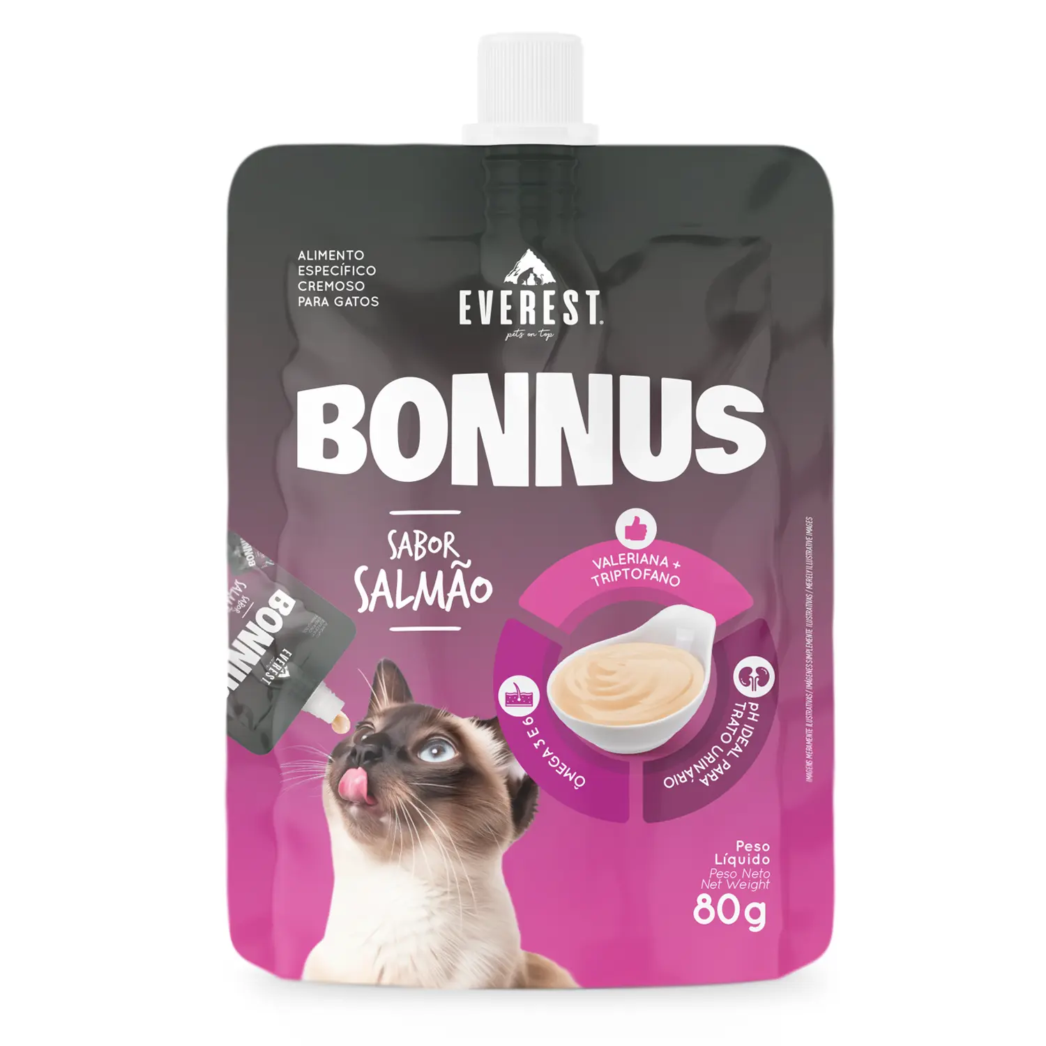 Petisco Bonnus para Gatos Salmão Everest